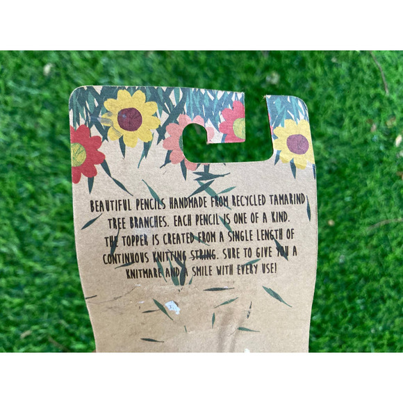 Knit MUSHROOMS Plant Stakes - Mushrooms For Potted Plants - Handmade Pencils - Picture 9 of 9